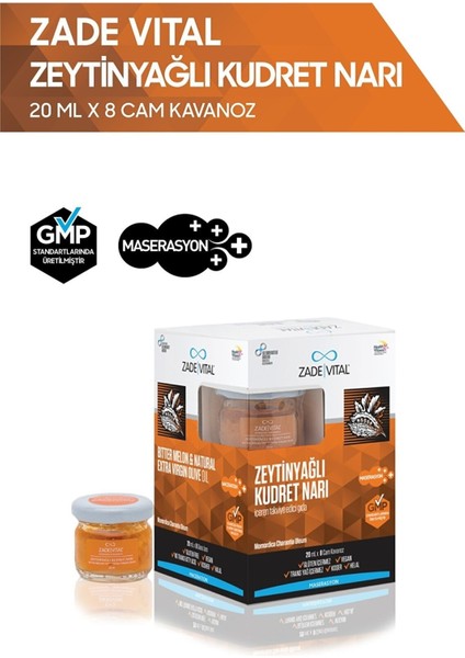 Vital Kudret Narı Zeytınyaglı 20ML 8 Cam Kavanoz