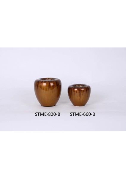 Seta Martına Mumluk Küçük Amber 9*9*7 cm
