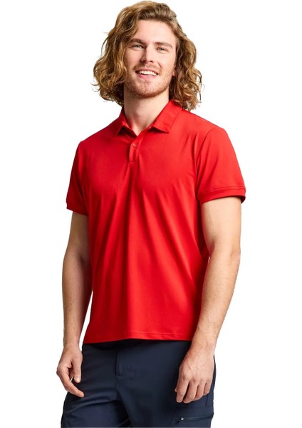 Tech Pıque Polo Ss Kırmızı Erkek Polo Tshirt