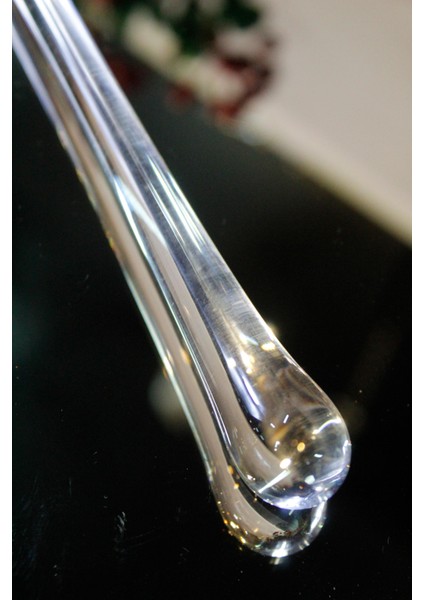 El Imalatı Kristal Cam Çubuk Model Karıştırıcı 27 cm 1 Adet 11270