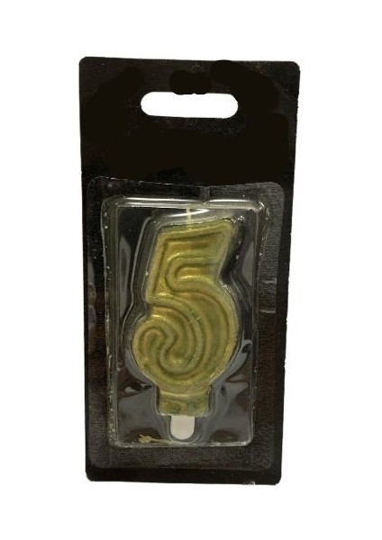 5 Yaş Sarı Pasta Mumu 5299222