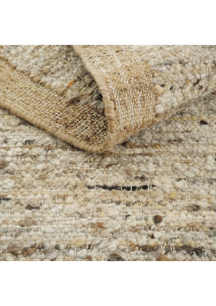 Wool 01 Multi Natural Halı Jüt Halı Yolluk El Dokuma Jüt Kilim Hasır Halı Bohem El Halısı Yün Halı