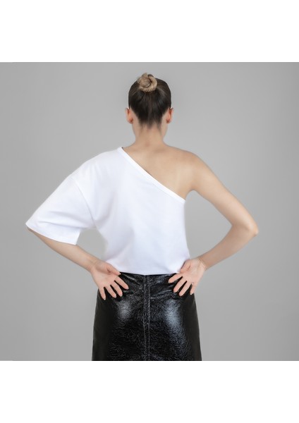 Tek Omuz Kol Tshirt fırsatları