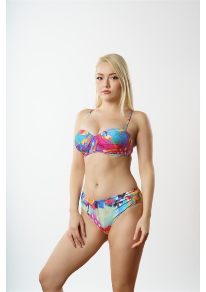 Boş Kaplı Straplez Bikini Takımı - B1825