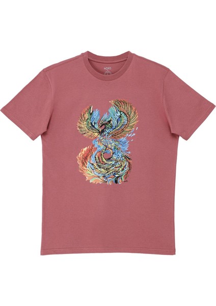 Phoenix And Fire Regular Tshirt - Gül Kurusu