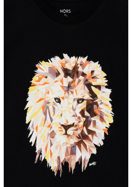 Roar Lion Regular Tshirt - Siyah modelleri