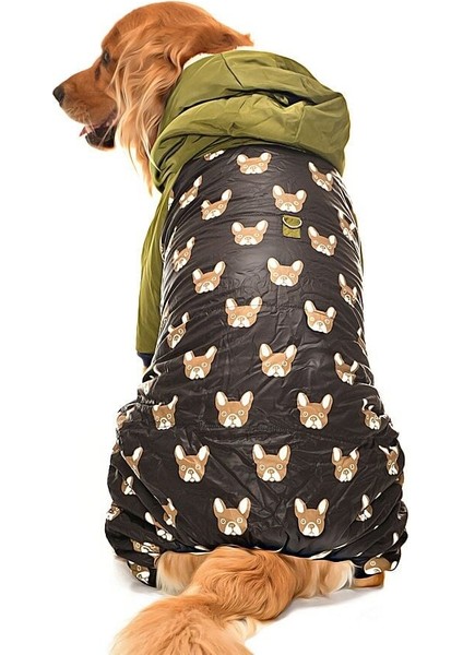 Büyük Irk Paçalı Köpek Mont Duma Yeşil modelleri