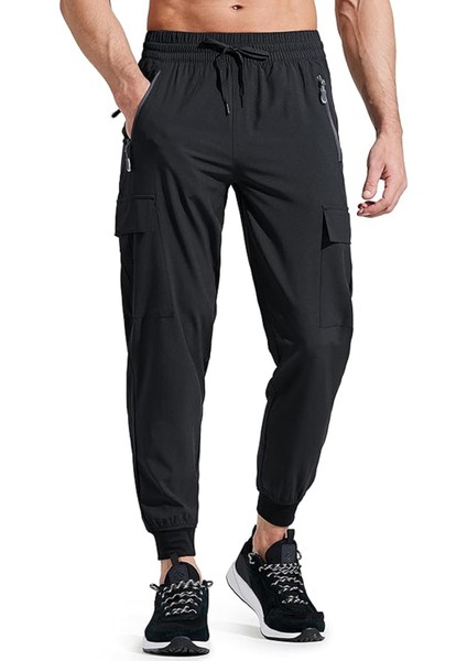 Erkek Quich Dry Running Athletic Dar Paça Joggers Hafif Outdoor Pantolon