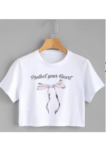 Beyaz Crop Tshirt
