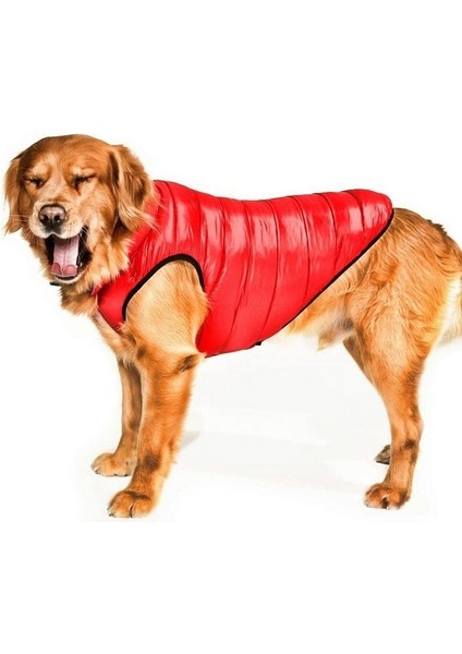 Orta ve Büyük Irk Çift Taraflı Köpek Mont Moke Kırmızı & Mavi