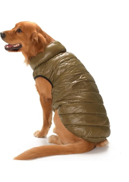 Büyük Irk Çift Taraflı Köpek Mont Tonha Yeşil & Turuncu fırsatları