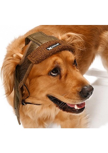 Küçük Orta ve Büyük Irk Köpek Şapka Pilot Kahve