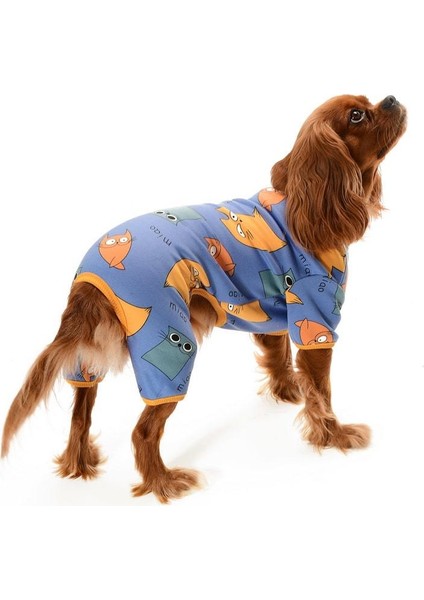 Küçük ve Orta Irk Köpek Pijama Tulum Adumo Köpek Kıyafeti