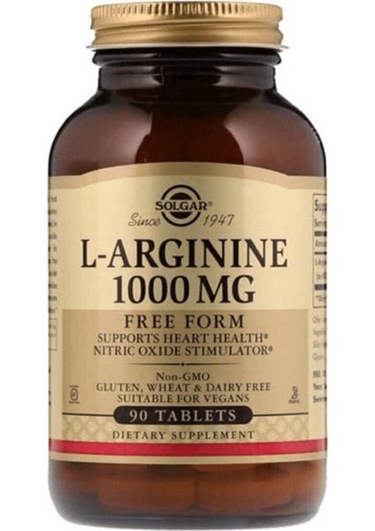 L-Arginine 1000 Mg 90 Tablet