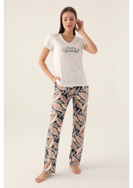 2915 Keep Kadın Kısa Kol Pijama Takımı