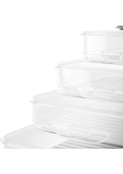 Easy Click 5 Parça Saklama Kabı - Şeffaf - 750 ml modelleri