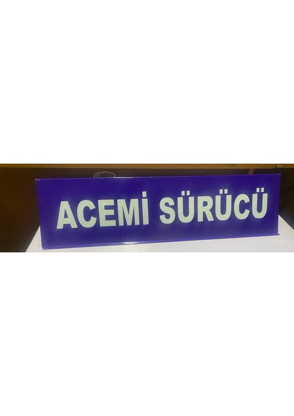 Acemi Sürücü Levhası Oto Sticker