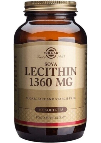 Lecithin 1360 Mg 100 Tablet