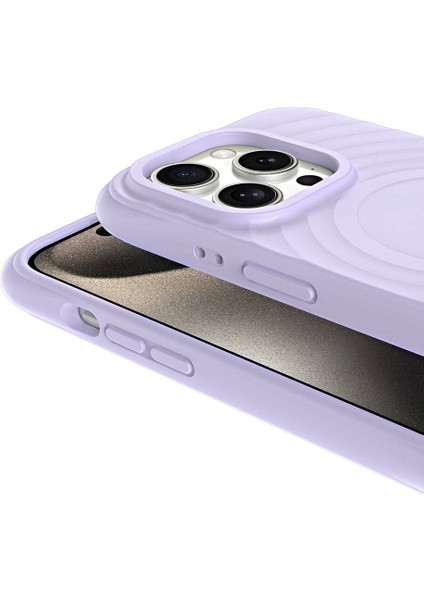 Apple iPhone 15 Pro Max Kılıf Magsafe Şarj Özellikli Airbagli Mat Görünümlü Hepi Telefok Kılıfı