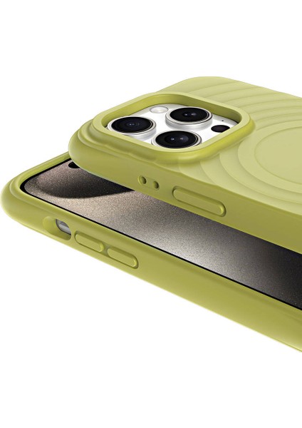 Apple iPhone 15 Pro Max Kılıf Magsafe Şarj Özellikli Airbagli Mat Görünümlü Hepi Telefok Kılıfı