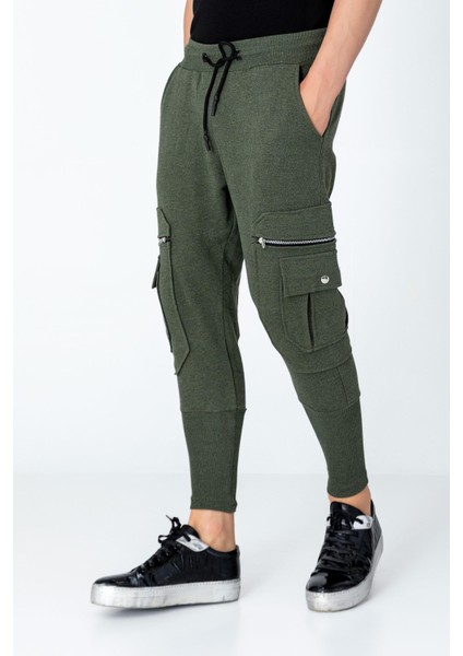 Erkek Regular Fit Çok Cepli Sade Eşofman Altı modelleri