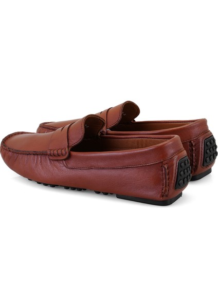 Dareau Taba Erkek Deri Loafer fırsatları