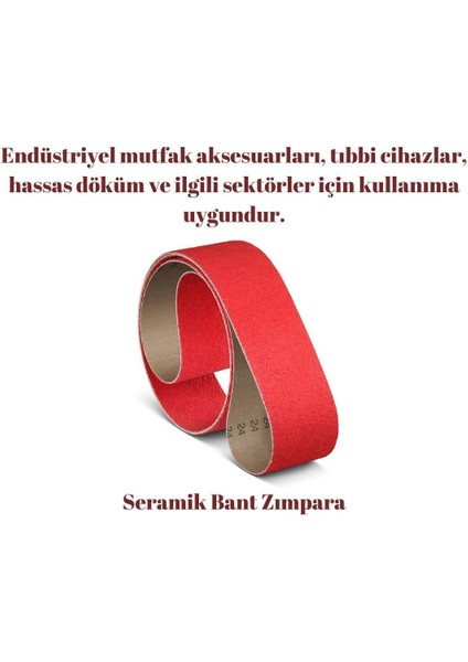 Seramik Bant Zımpara P60-100 Adet-1250 mm x 100 mm