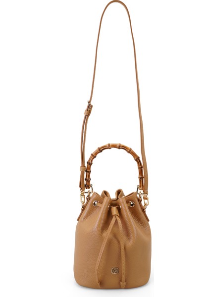 Lexy Taba Kadın Bambu Askılı Deri Omuz Çantası fırsatları