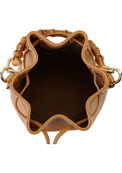 Lexy Taba Kadın Bambu Askılı Deri Omuz Çantası indirimleri