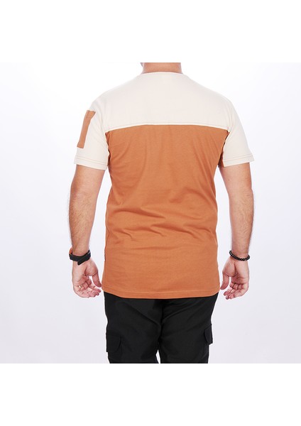 0 Yaka Omuz Robalı Tişört Kahve Bej fırsatları