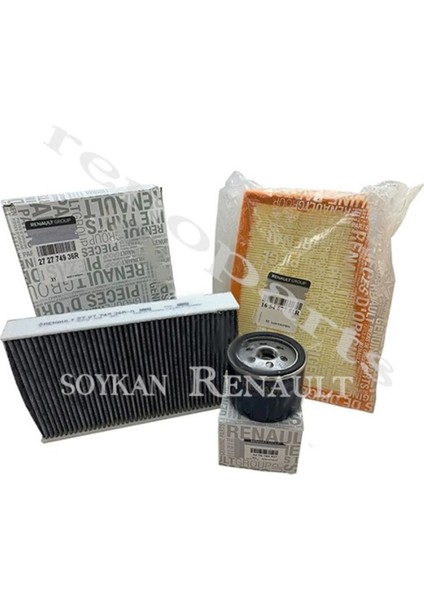 Renault Fluence 1.5 Dci K9K 4lü Karbon Filtre Seti 2010 Sonrası