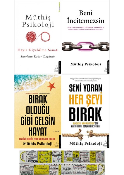 Beni İncitemezsin - Bırak Olduğu Gibi Gelsin Hayat - 4 Kitap + Matematik Öğreten Ayraç