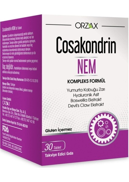 Ocean Cosakondrin Nem 30 Tablet