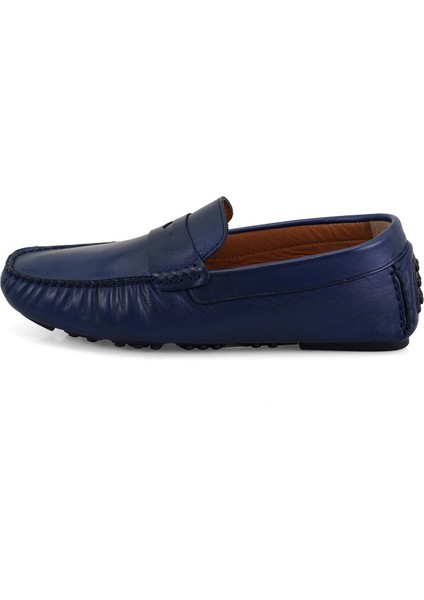 Dareau Lacivert Erkek Deri Loafer