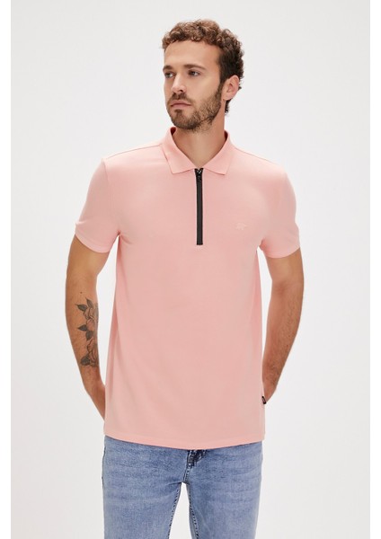 Bad Bear Cord Polo Yaka Pembe Erkek Tişört