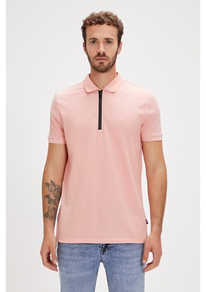 Bad Bear Cord Polo Yaka Pembe Erkek Tişört