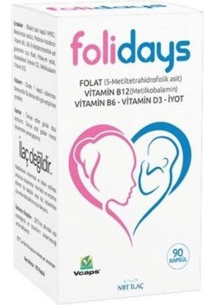 Folidays 90 Kapsül