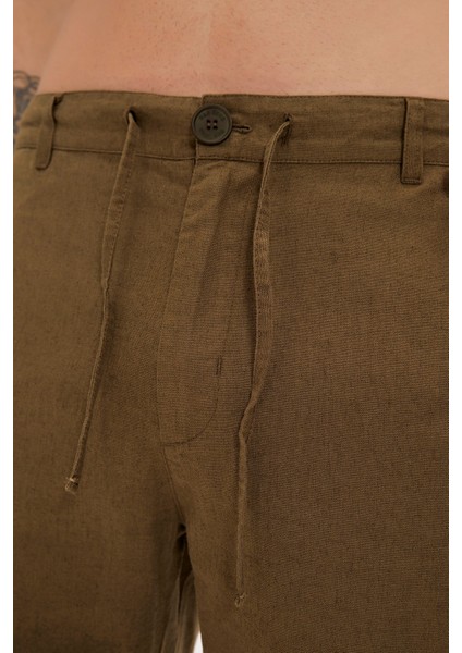 Lyne Haki Yandan Cepli Erkek Şort fırsatları