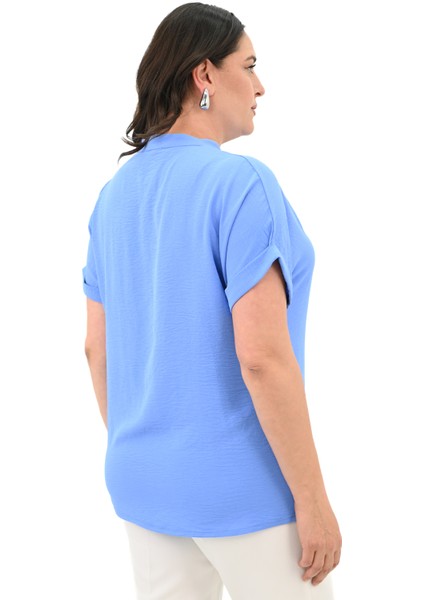 Kadın Büyük Beden Duble Kol Bluz 1790-25 fırsatları