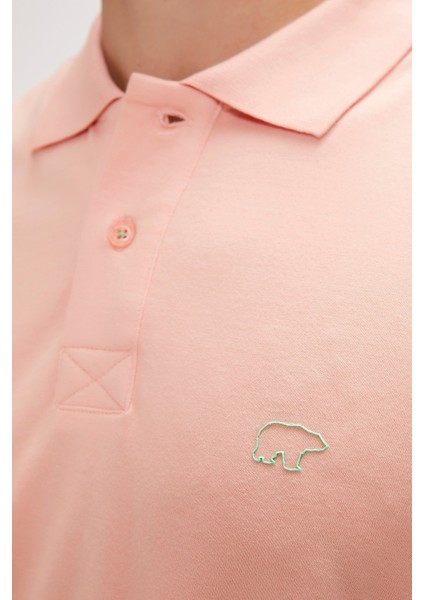 Pure Polo Yaka Pembe Erkek Tişört