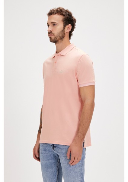 Pure Polo Yaka Pembe Erkek Tişört