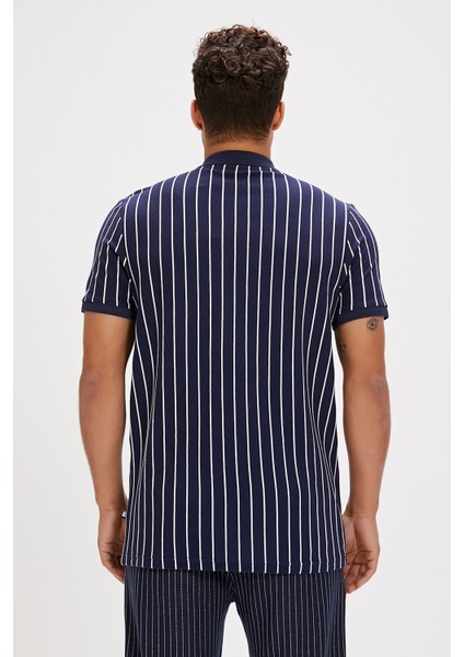 Theo Poloneck Lacivert Polo Yaka Fermuarlı Erkek Tişört fiyatları