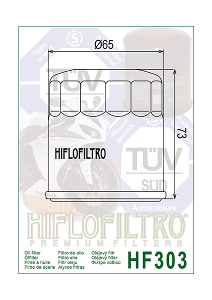 HF303 Yağ Filtresi modelleri