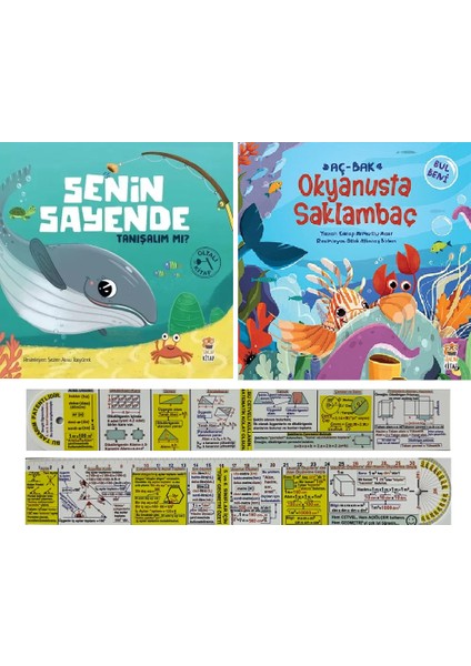 Senin Sayende Tanışalım mı? - Aç - Bak Okyanusta Saklambaç 2'li Set - Matematik Öğreten Ayraç