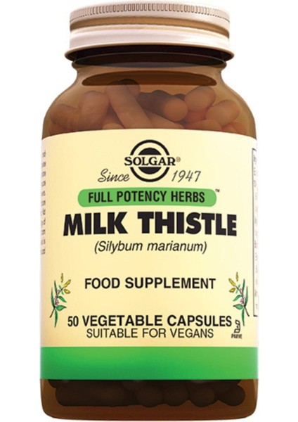 Milk Thistle 50 Kapsül (Milk Tistle)