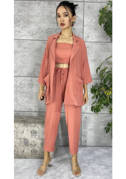 Bürümcük Kumaş Likralı 3'lü Takım fiyatları