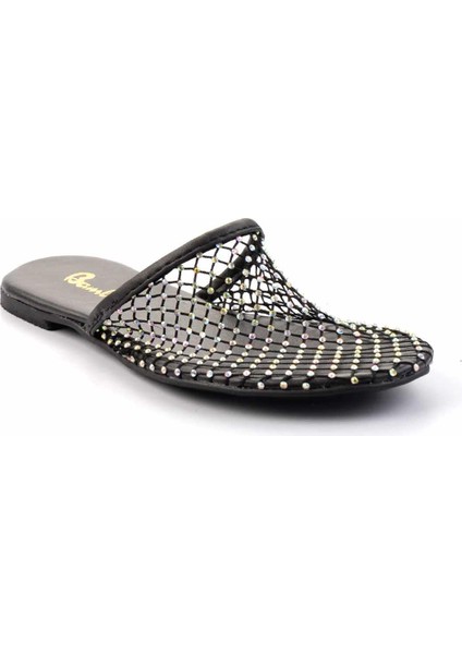 Siyah File Kadın Terlik K04012003022 modelleri
