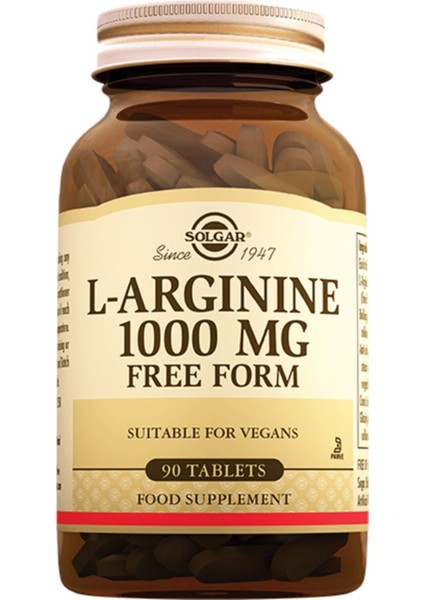 L Arginine 1000 Mg 90 Tablet (L Arjinin )