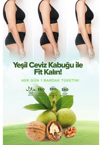 Yeşil Ceviz Kabuğu Ekstresi Içeren Karışık Bitki Tozu