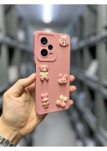 Xiaomi Redmi Note 12 Pro 5g Sweet Ayıcıklı 3 Boyutlu Tatlı Kiraz Desenli Kılıf fırsatları